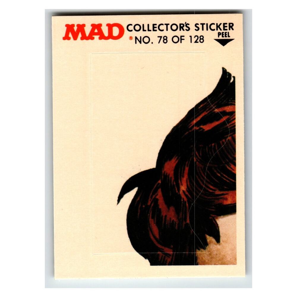 MAD Collector's Sticker No. 78 of 128 1983 Fleer